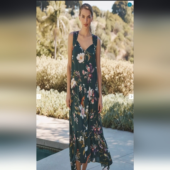 By Anthropologie, Studded Harness Midi Dress - Picture 1 of 3